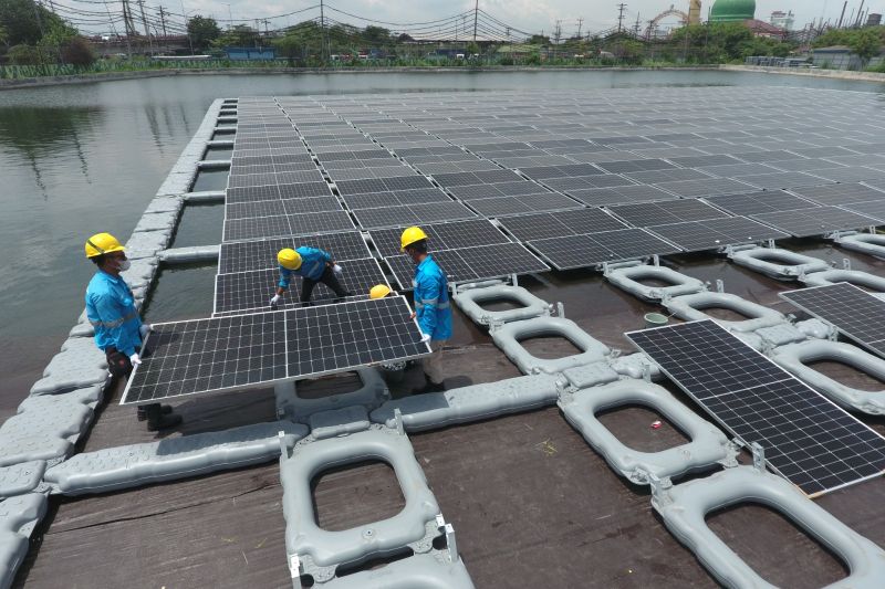 Salah satu pembangkitan energi baru dan terbarukan (EBT) PT PLN Indonesia Power (foto: gemapos/ antara)